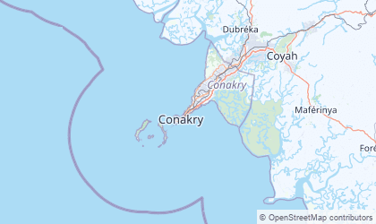 Mapa da Conakry