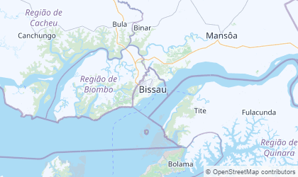 Mapa da Bissau