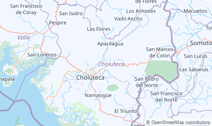 Mapa da Choluteca