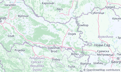 Mapa da Eslavônia