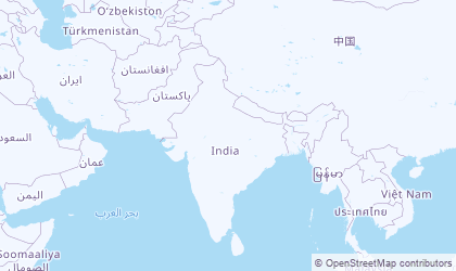 Mapa da Índia Central