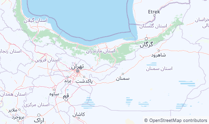 Mapa da Teerã