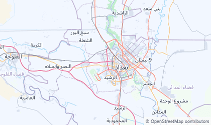 Mapa da Prefeitura de Bagdá