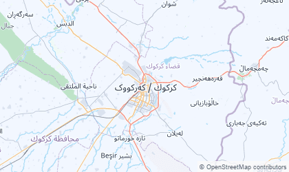 Mapa da Muhafazat Kirkuk