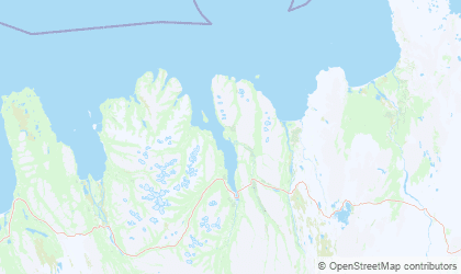 Mapa da Islândia Nordeste