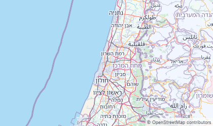 Mapa da Tel Aviv