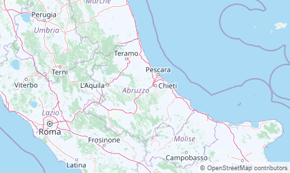 Mapa da Abruzzo