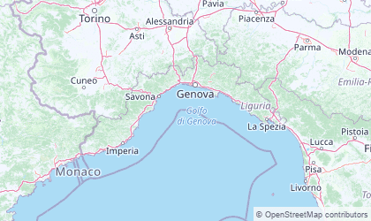Mapa da Ligúria
