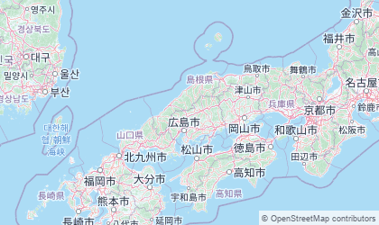 Mapa da Chūgoku