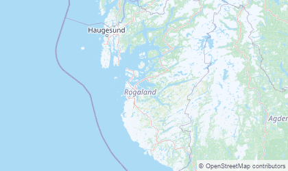 Mapa da Rogaland
