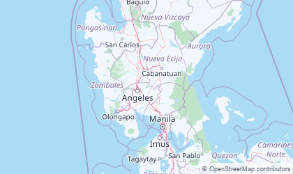 Mapa da Central Luzon