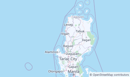 Mapa da Ilocos