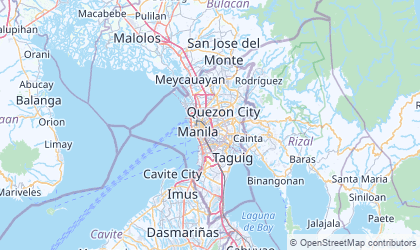 Mapa da Metro Manila
