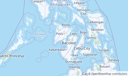 Mapa da Visayas Ocidental
