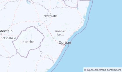 Mapa da KwaZulu-Natal
