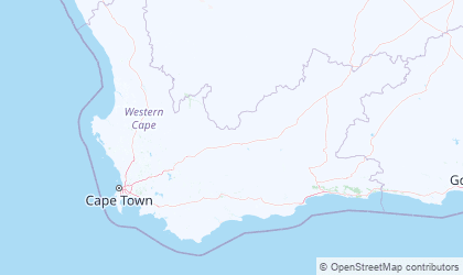 Mapa da Cabo Ocidental