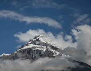 Monte Everest nas montanhas dos Himalaias